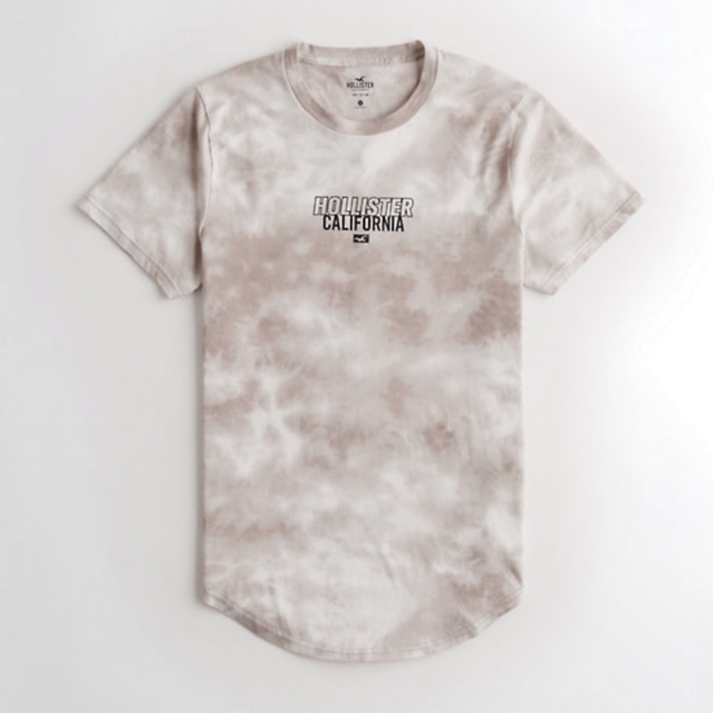 New w/tags Hollister Tie-Dye Curved Hem T-Shirt